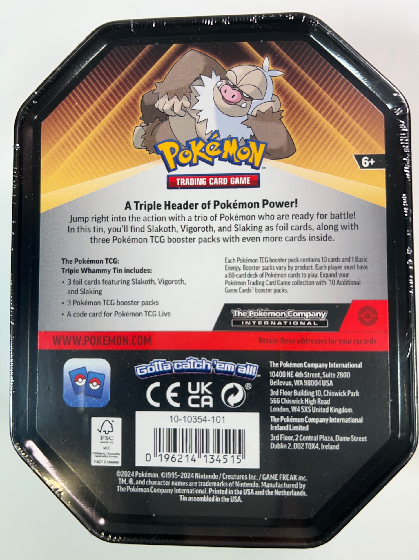 The Pokémon TCG: Triple Whammy Tin Slaking