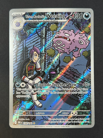 Team Rockets Weezing 199/182 Illustration Rare Destined Rivals