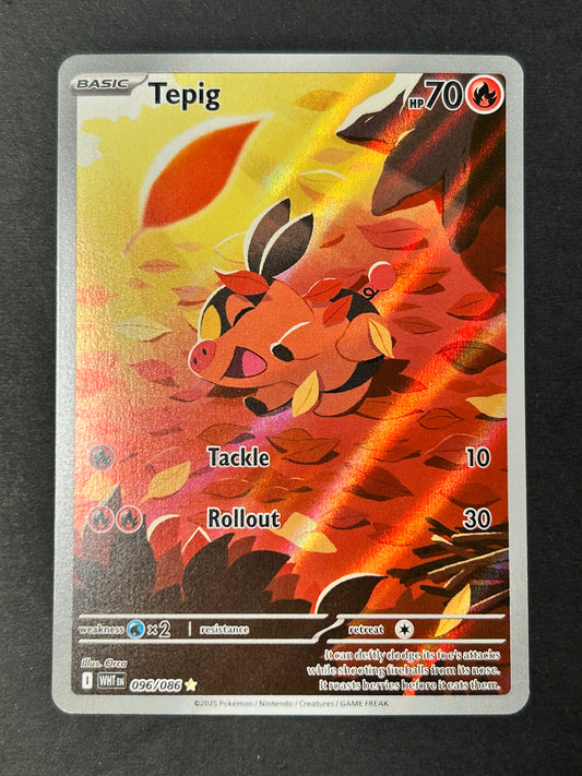 Tepig - 096/086 - SV: White Flare Illustration Rare