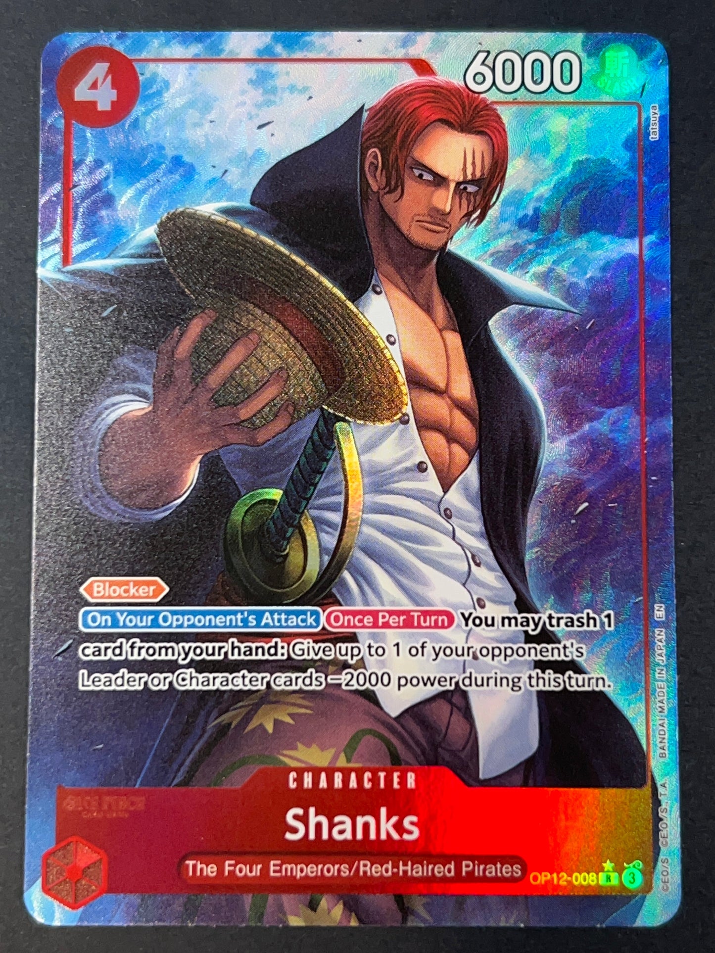 Shanks (OP12-008) (Alternate Art) - Legacy of the Master