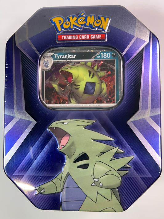 The Pokemon TCG: Triple Whammy Tin Tyranitar