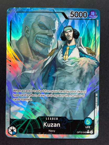Kuzan (OP12-040) ALT ART Leader Card