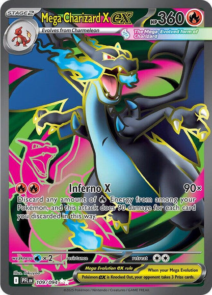 Mega Charizard X ex - 109/094 ME02: Phantasmal Flames