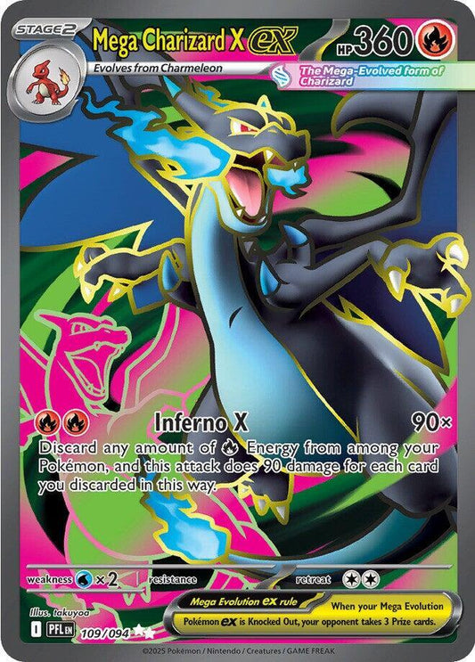 Mega Charizard X ex - 109/094 ME02: Phantasmal Flames